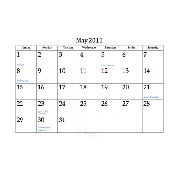 Free Downloadable Calendar 2011 on Free Printable 2011 Calendar