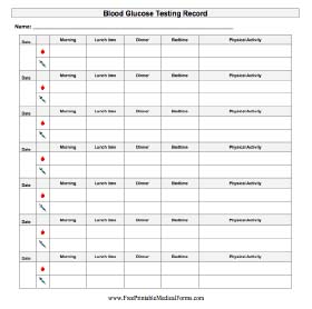 Free printable medical chart