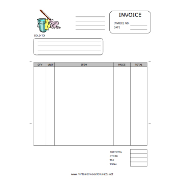 Free Invoice Template on New Printable Invoice Templates And Cd Rom Collection