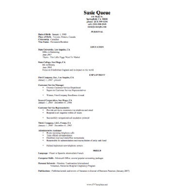 resumetemplate com