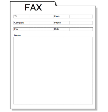  Cover Template on Fax Template