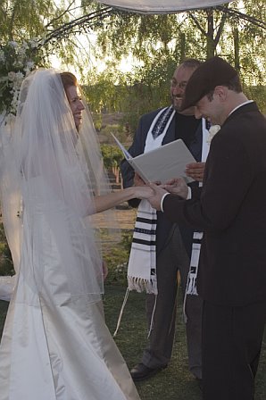 Rabbi Yitzhak Miller Officiating Wedding