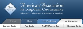 Long term care insurance costs compare on LTC Association website