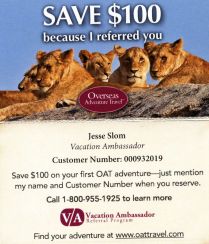 Discount Overseas Adventure Travel savings for first time tours