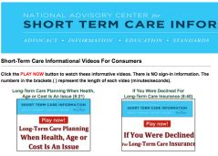 Short term care insurance costs and information at www.shorttermcareinsurance.org