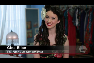 Pin-Ups For Vets Founder Gina Elise Salutes Hospitalized Vets 365 Days Of The Year