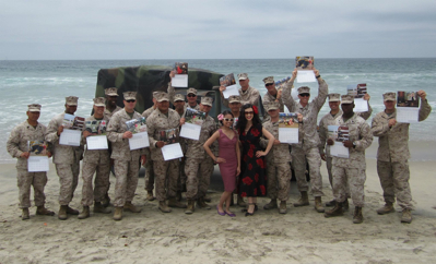 Donated Pin-Ups For Vets Calendars Delivered to Camp Pendleton