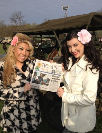 Pin-Up Girls Bring California Sun to NJ Military Vehicle Show