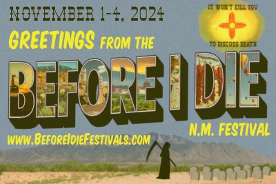 2024 Before I Die New Mexico Festival Postcard