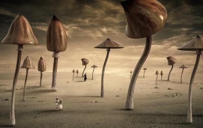 Mushroom art from Pixabay