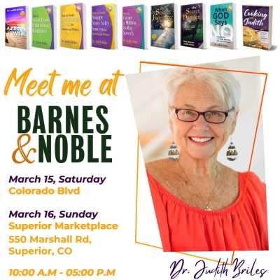 It’s a Book Fair with Colorado Authors at the  Barnes & Noble Bookstores this Saturday and Sunday – Colorado Blvd. and Superior