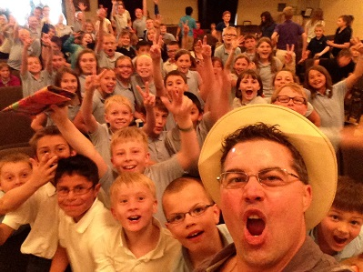 School assembly watches How to Beat a Bully