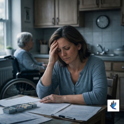 Caregivers face burn-out caring for an older family member while juggling jobs and other responsibilities.
