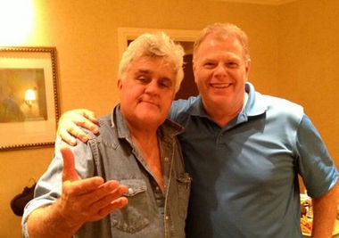 Joe Hobby and Jay Leno