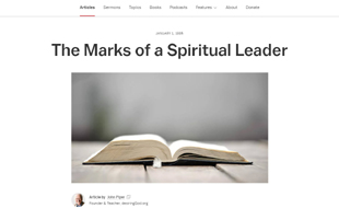 The Marks of a Spiritual Leader by John Piper