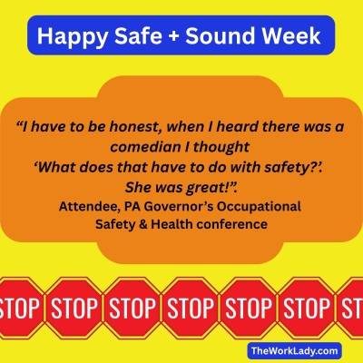 Quote from an attendee who "got it" about humor and safety