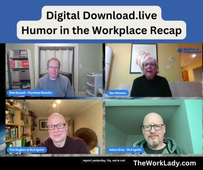 check out the fun discussion on using humor in the workplace