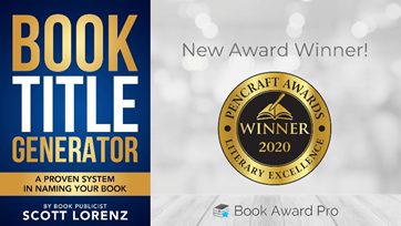 ‘Book Title Generator’ by Book Publicist Scott Lorenz Wins ‘PenCraft Award’ in Business Category