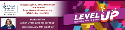 Janice Litvin, Burnout Speaker to present at Gulf Coast Symposium