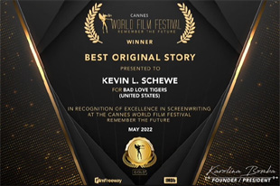 Kevin Schewe’s BAD LOVE TIGERS is a Global Phenomenon, Sweeping Awards from Cannes, Las Vegas and LA to Hong Kong