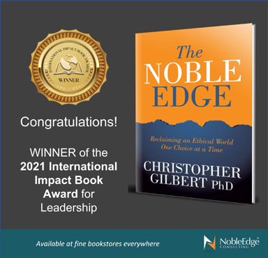 ‘The Noble Edge: Reclaiming an Ethical World One Choice at a Time’ Wins 2021 International Impact Book Award
