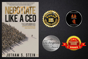 ‘Negotiate Like a CEO’ by Jotham S. Stein is a Multi-Winner at  Outstanding Creator Awards