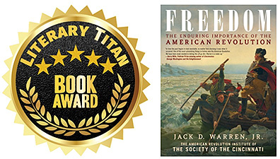 ‘FREEDOM’ Wins Literary Titan Gold Book Award for  Exceptional Standards and Extraordinary Achievement