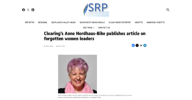 Award winning journalist interviews Anne Nordhaus-Bike about women’s stories, puts their accomplishments in spotlight.