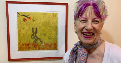 Join artist Anne Nordhaus-Bike, see her playful bunny painting, on Wednesday, June 18, at artists