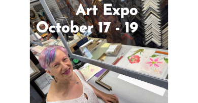 See award-winning artist Anne Nordhaus-Bike’s colorful watercolors (including some surprises!) at Fine Art Expo Oct. 17-19.