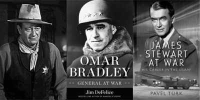 John Wayne & Omar Bradley: WW2 Book, Set on 50th of D-Day, had Story of Author Seeing Wayne & General Bradley on the Same Night