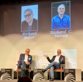 “Scoundrels & Conmen:” Fireside chat with investigative author Richard Behar about Bernie Madoff at Milford literature festival