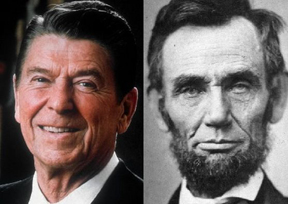 President Reagan & Lincoln, Both Great Communicators Admired by Larry Tracy