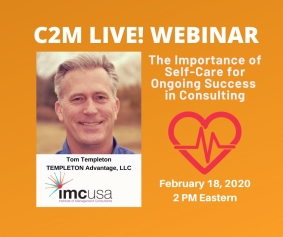 Selfcare for independent Consultants Webinar by IMC USA