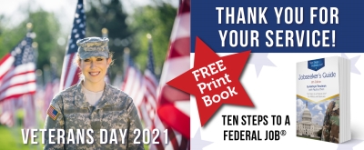 Free Federal Jobs Book Available to Vets for Veterans Day 2021