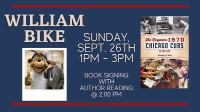 William S. Bike will speak at Madison Street Books in Chicago on Sept. 26, 2021.