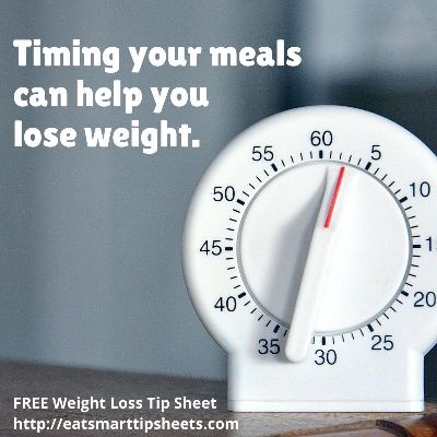 Eat Smart Expert Ruth Houston says "Time your meals if you want to lose weight.