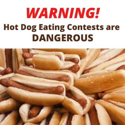 Eat Smart Expert Ruth Houston warns “Hot dog eating contests are dangerous. Don