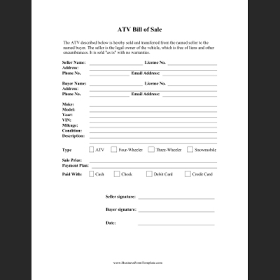 New Free Printable Business Forms