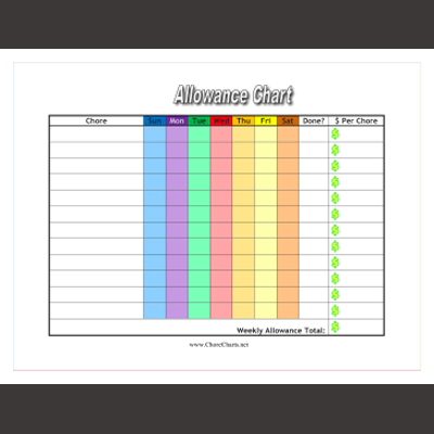 Printable Chore Charts Printable Chore Charts