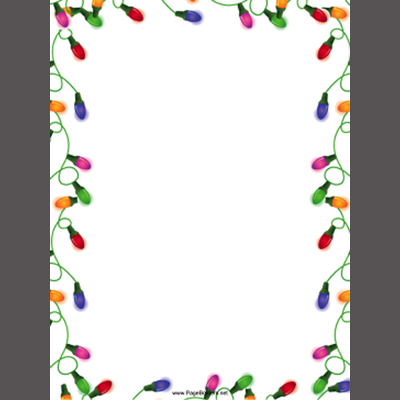 Printable Christmas Borders and Stationery