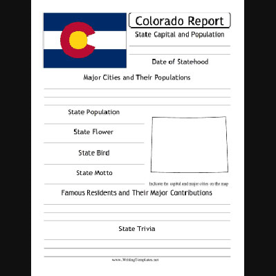 Colorado State Writing Prompt