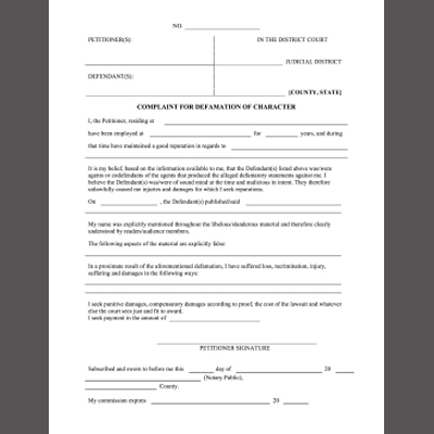 New Legal Forms