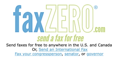 FaxZero online fax service