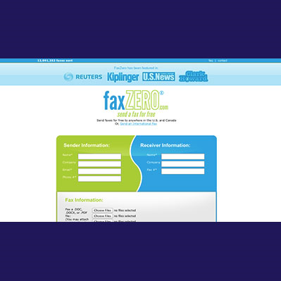 FaxZero faxing service