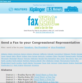 Faxzero Congress Option