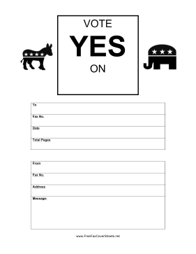 Political Fax Cover Sheets