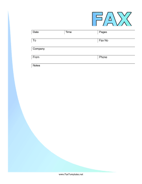 Fax Cover Sheets