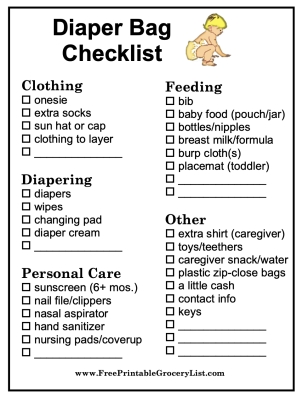 Free Printable Shopping Lists