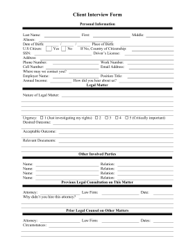 Attorney Forms